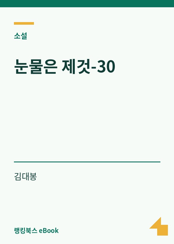 눈물은 제것-30 표지