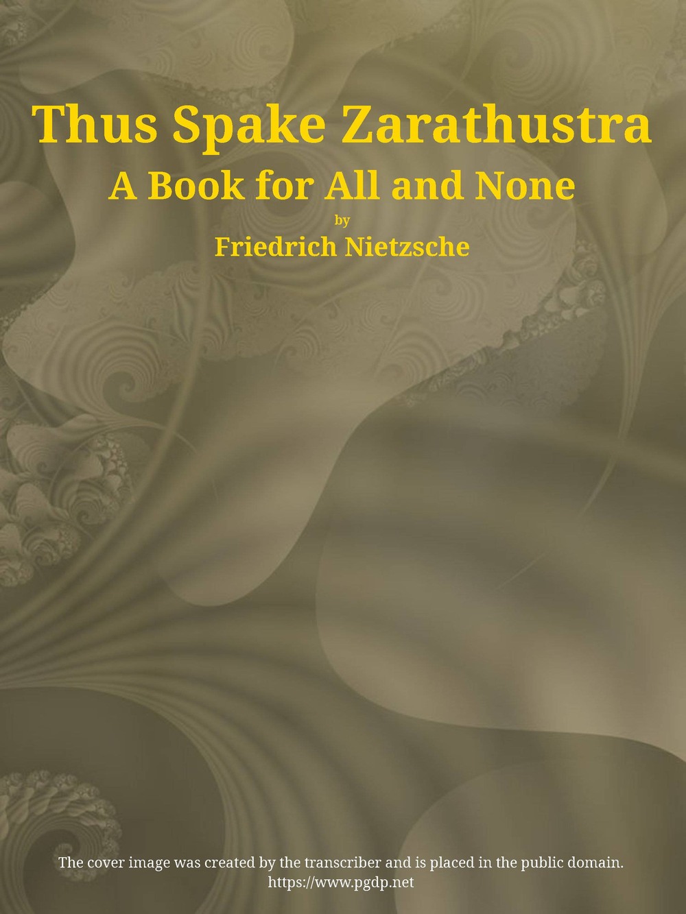 Thus Spake Zarathustra: A Book for All and None 표지