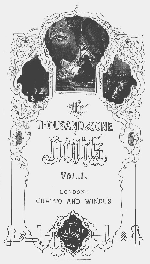The Thousand and One Nights, Vol. I. Commonly Called the Arabian Nights' Entertainments 표지
