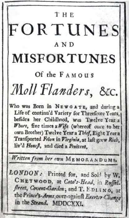 The Fortunes and Misfortunes of the Famous Moll Flanders 표지