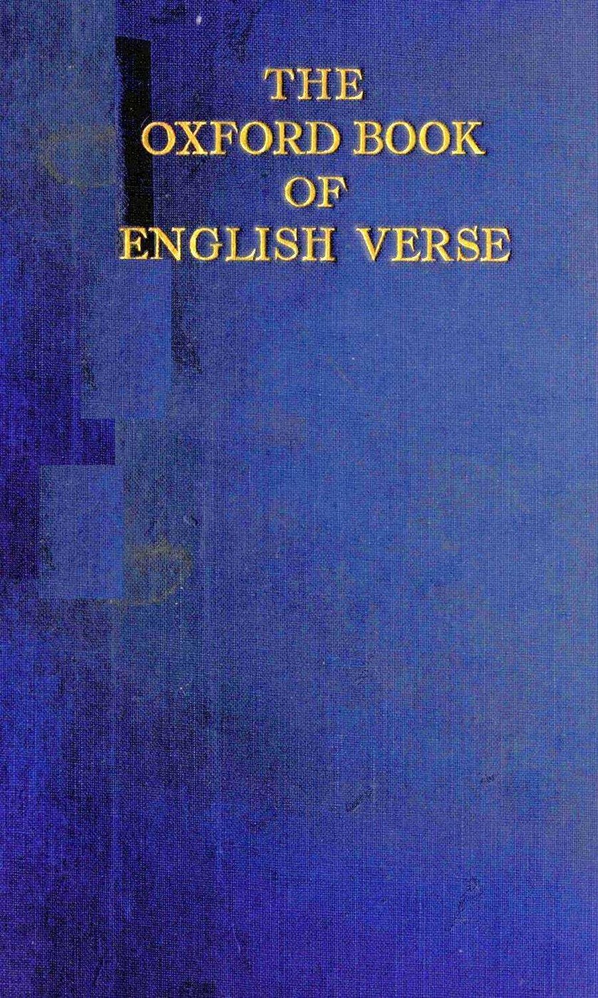 The Oxford Book of English Verse, 1250-1900 표지